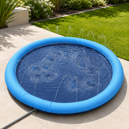 Outdoor Water Sprinkler Splash Pad for Dogs and Cats