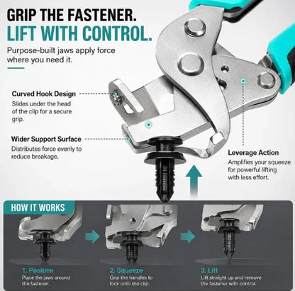 Auto Fastener Clip Removal Pliers - Quick &Easy Trim Removal Tool