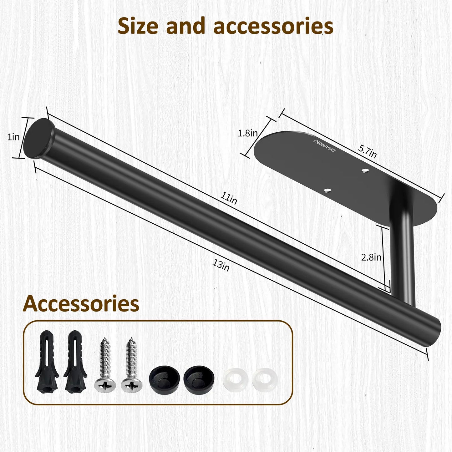 Stainless Steel Wall Mount Paper Towel Holder