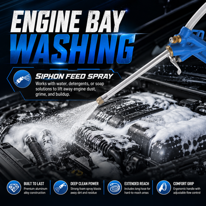Pneumatic Engine Cleaning Gun - Heavy Duty