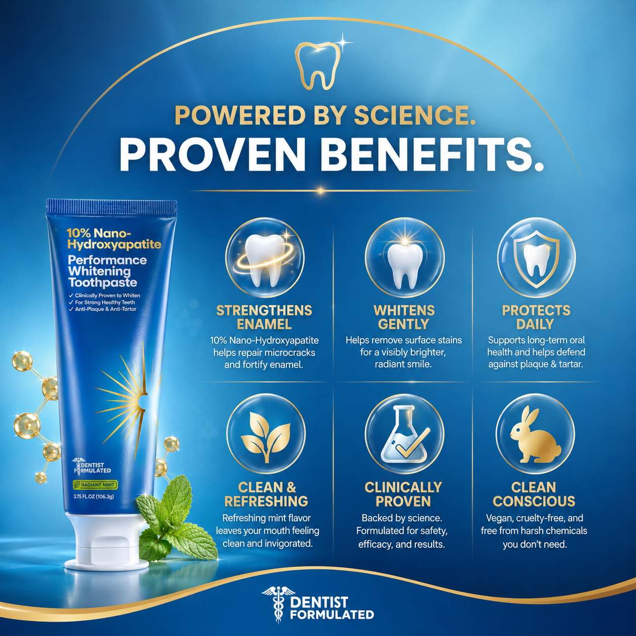Nano Hydroxyapatite Whitening Toothpaste