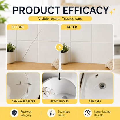 Quick Drying Tile Repair Glue Kit for Wall and Floor Cracks