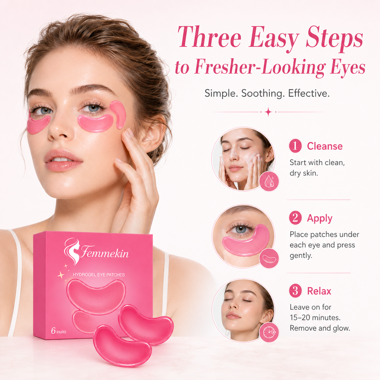 Femmekin PDRN Pink Collagen Jelly Eye Mask