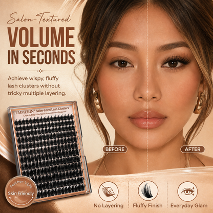 Femmekin Spiky Manga Lash Clusters 160 Pcs Faux Mink Eyelashes