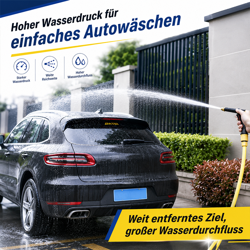 High Pressure Garden Hose Sprayer for Car Wash Pet Cleaning and Outdoor Use