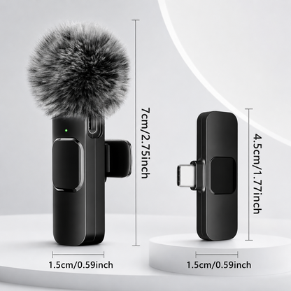 Wireless Lavalier Microphone for iPhone and Android