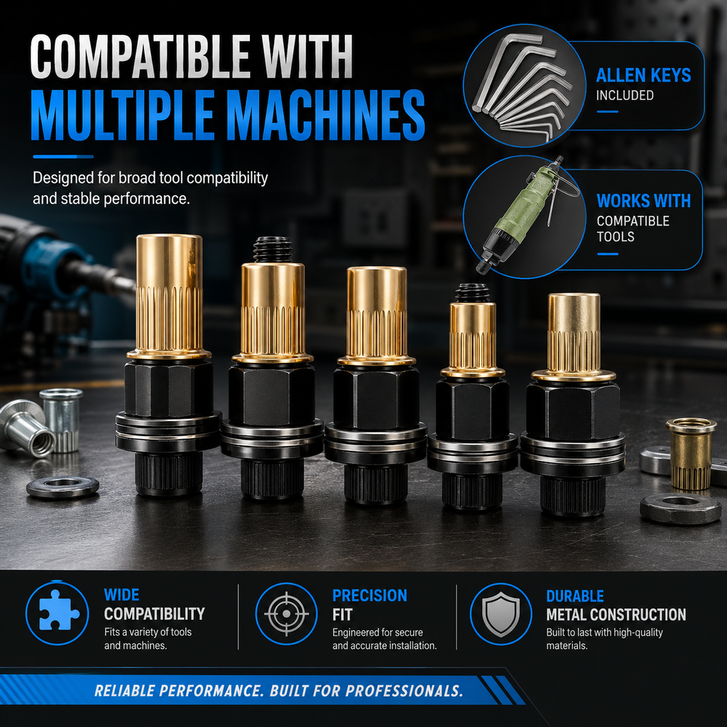 M3 M4 M5 M6 M8 Rivet Nut Tool Kit for Automotive Repair
