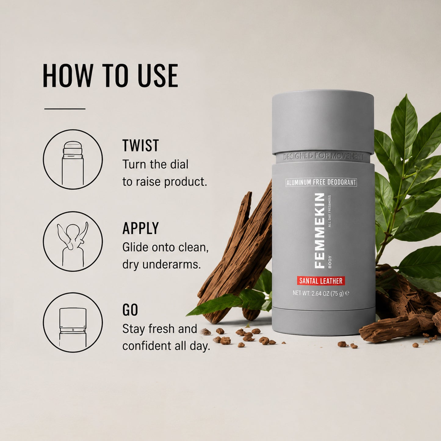 Aluminum Free Deodorant With 48 Hour Odor Protection