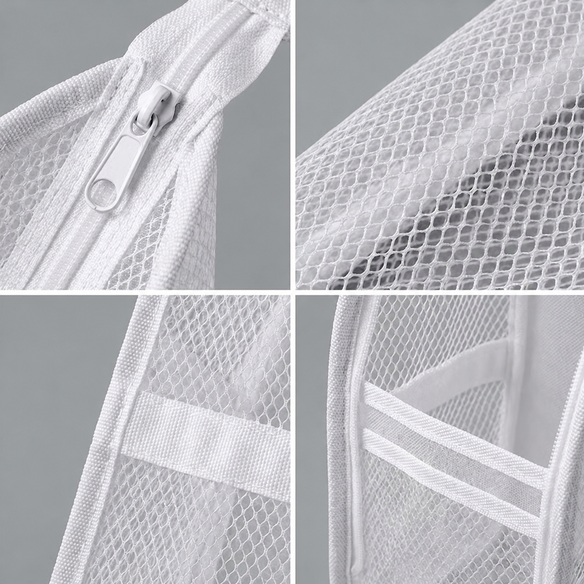 Mesh Zipper Toiletry Storage Pouch