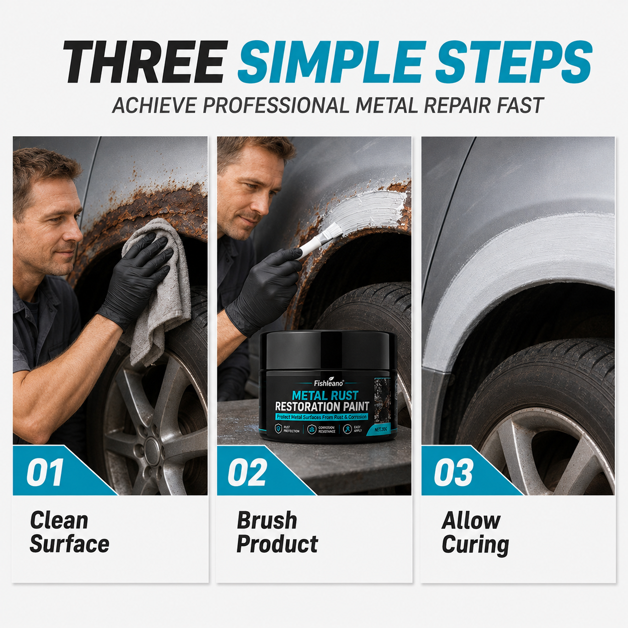 🛡️✨Metal Rust Protection Black Repair Paste – Restores rusty gates, railings & tools. Forms protective coating – no need to replace!