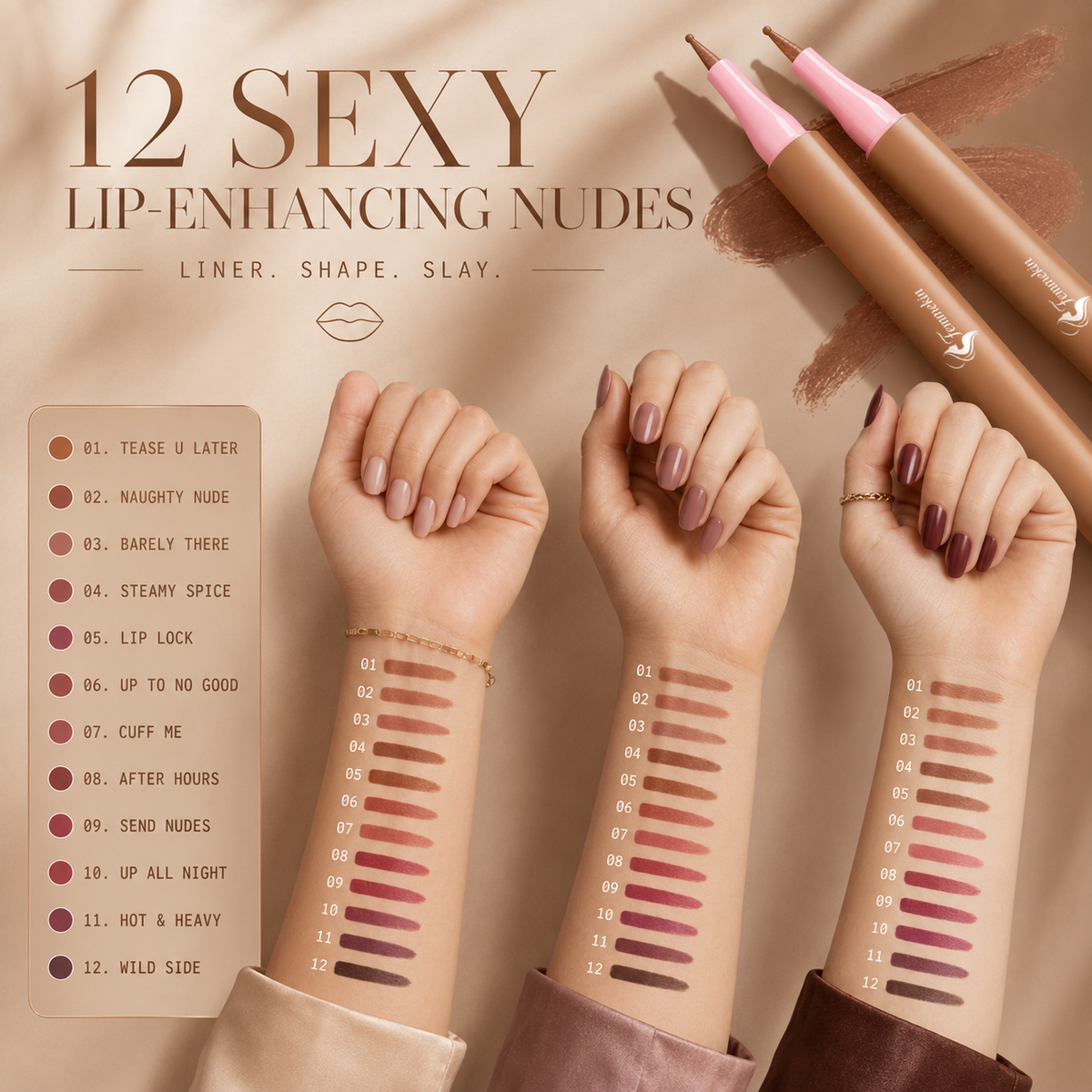 Waterproof Transfer Resistant Lip Liner Stain