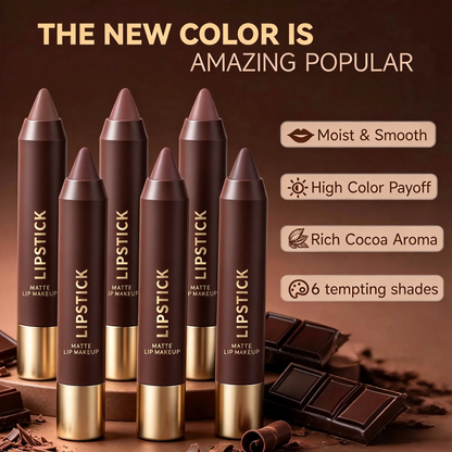 Matte Brown Lipstick| Waterproof Non-Stick Cup