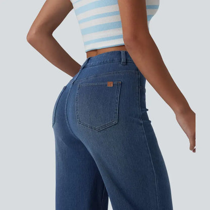 Women's High-Waisted Sculpting Straight-Leg Jeans