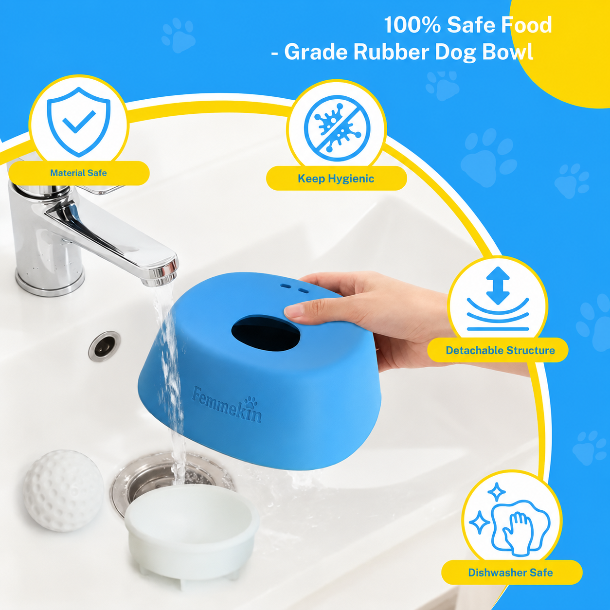 BOGO Femmekin Slow Feeder Dog Bowl for Liquid Treats