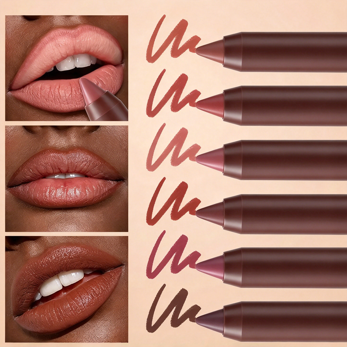 Matte Brown Lipstick| Waterproof Non-Stick Cup