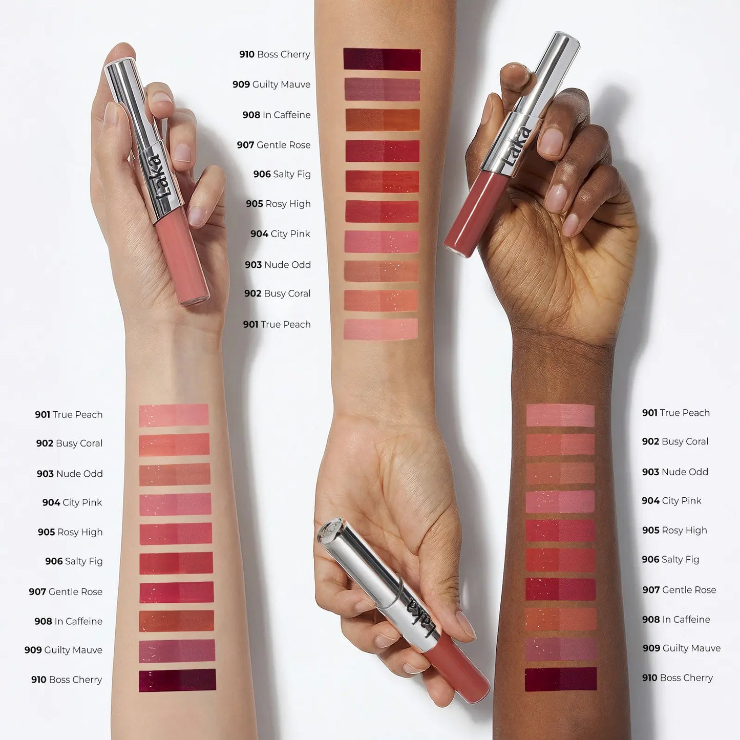 [Laka] Perfect Twin Lip — Dual-Ended Liquid Lipstick with Velvet Matte Color and Glossy Shine