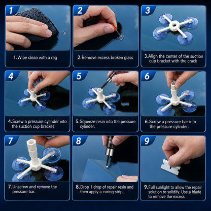 Car Windshield Crack Repair Kit– Fast DIY Glass Fix