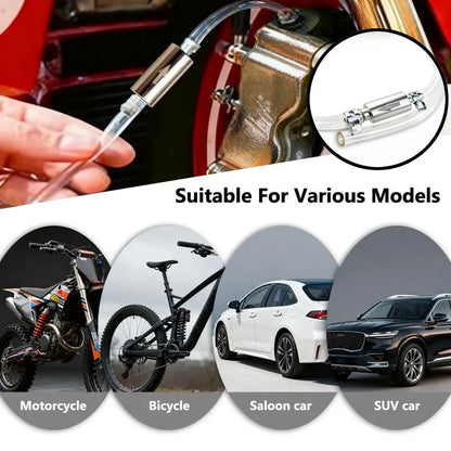 Car Brake Bleeder Hose Kit with One-Way Check Valve