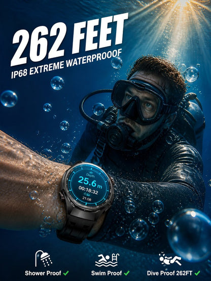 Pro Bluetooth Smartwatch for Health Protection, 24/7 Health Data Center 💓🛡️