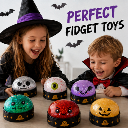 🎃👻Halloween Dumpling Stress Relief Toys with Steamer Storage Boxes