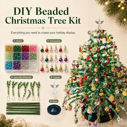 DIY Beaded Christmas Tree Craft Kit with Accessories