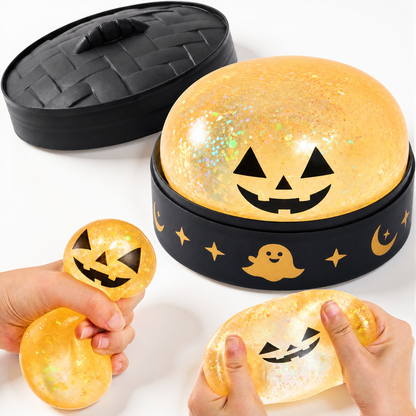 🎃👻Halloween Dumpling Stress Relief Toys with Steamer Storage Boxes