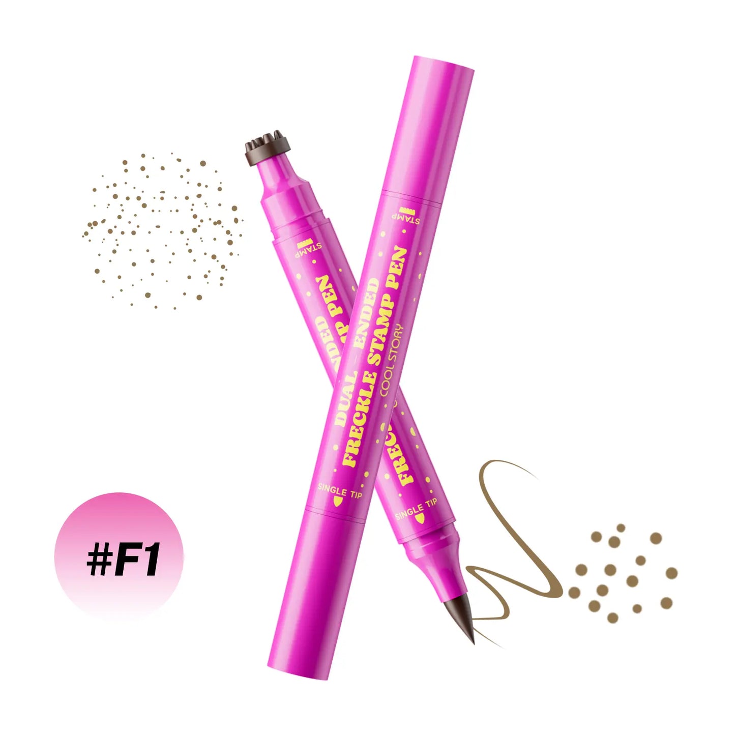 Waterproof Freckles Pen: Faux Freckle Stamp and Fine Tip Eyeliner for Realistic, Long-Lasting Freckles and Effortless Makeup, Perfect for Daily Wear and Cosplay,back to school