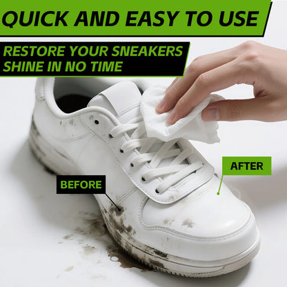 X-SMILE Sports Shoe Cleaning Wet Wipes for White Sneakers