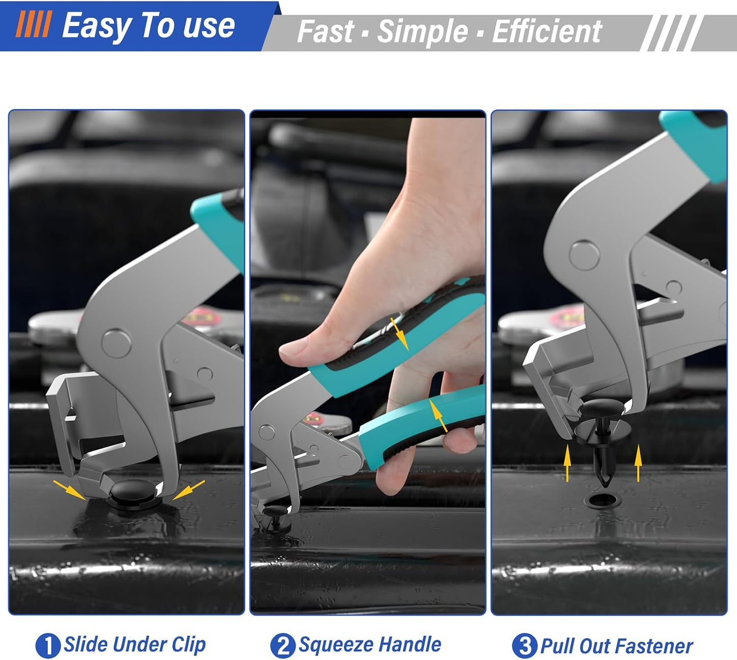Auto Fastener Clip Removal Pliers - Quick &Easy Trim Removal Tool