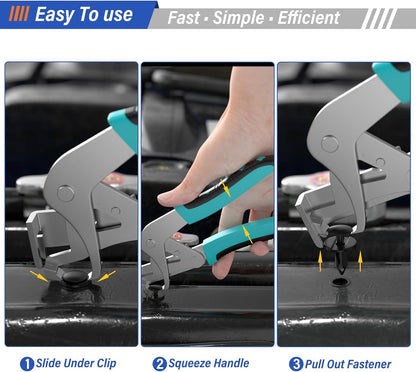 Auto Fastener Clip Removal Pliers - Quick &Easy Trim Removal Tool