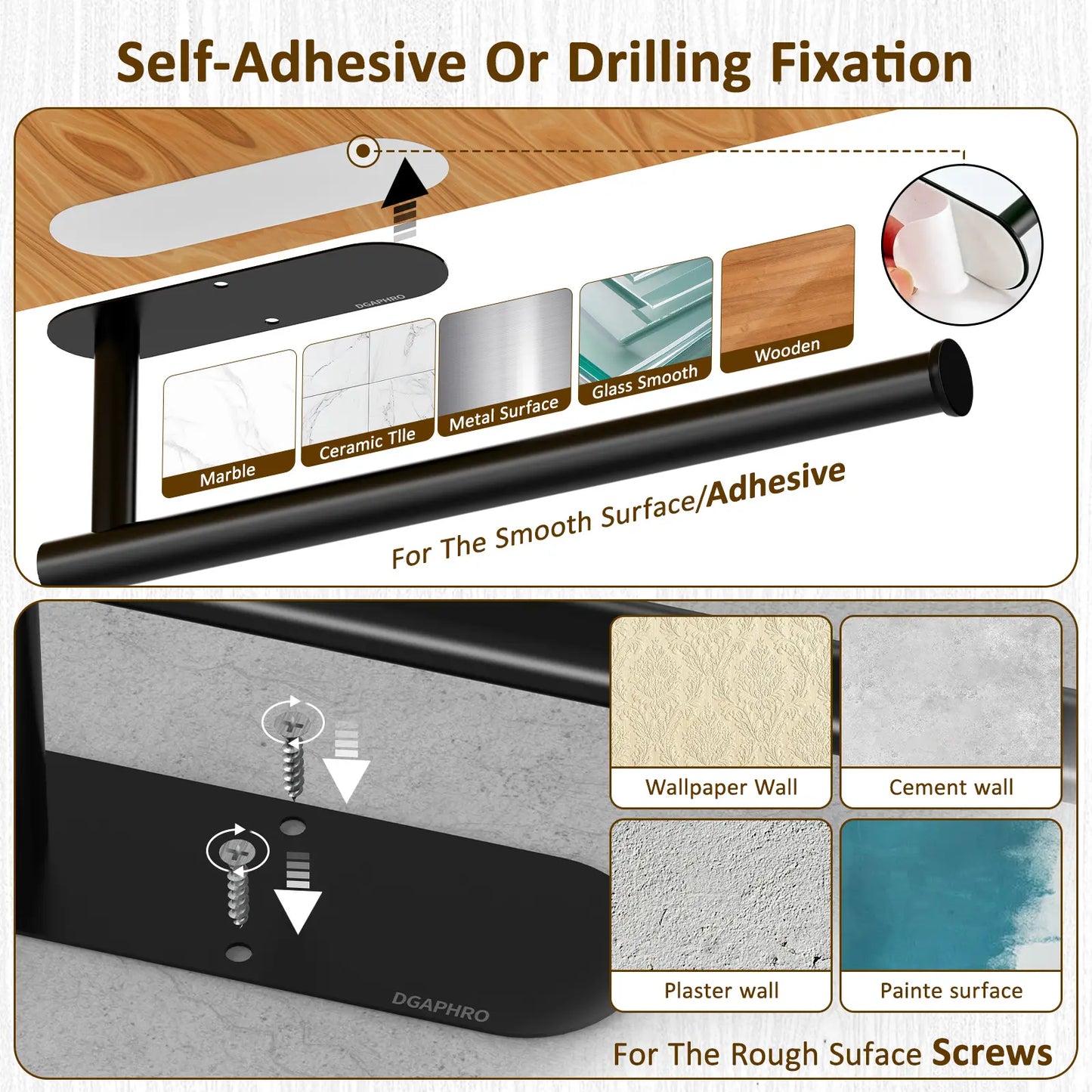 Stainless Steel Wall Mount Paper Towel Holder