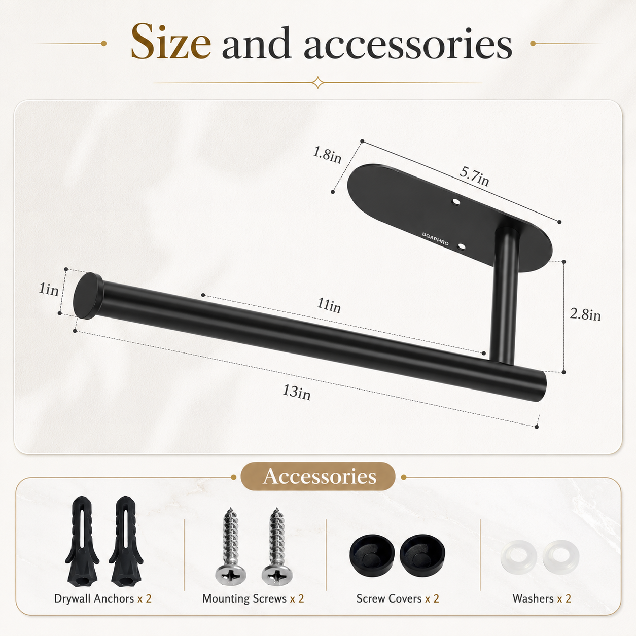 Stainless Steel Wall Mount Paper Towel Holder