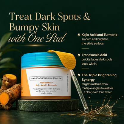 Turmeric Kojic Acid Toner Pads for Pigmentation Care 70 Pads
