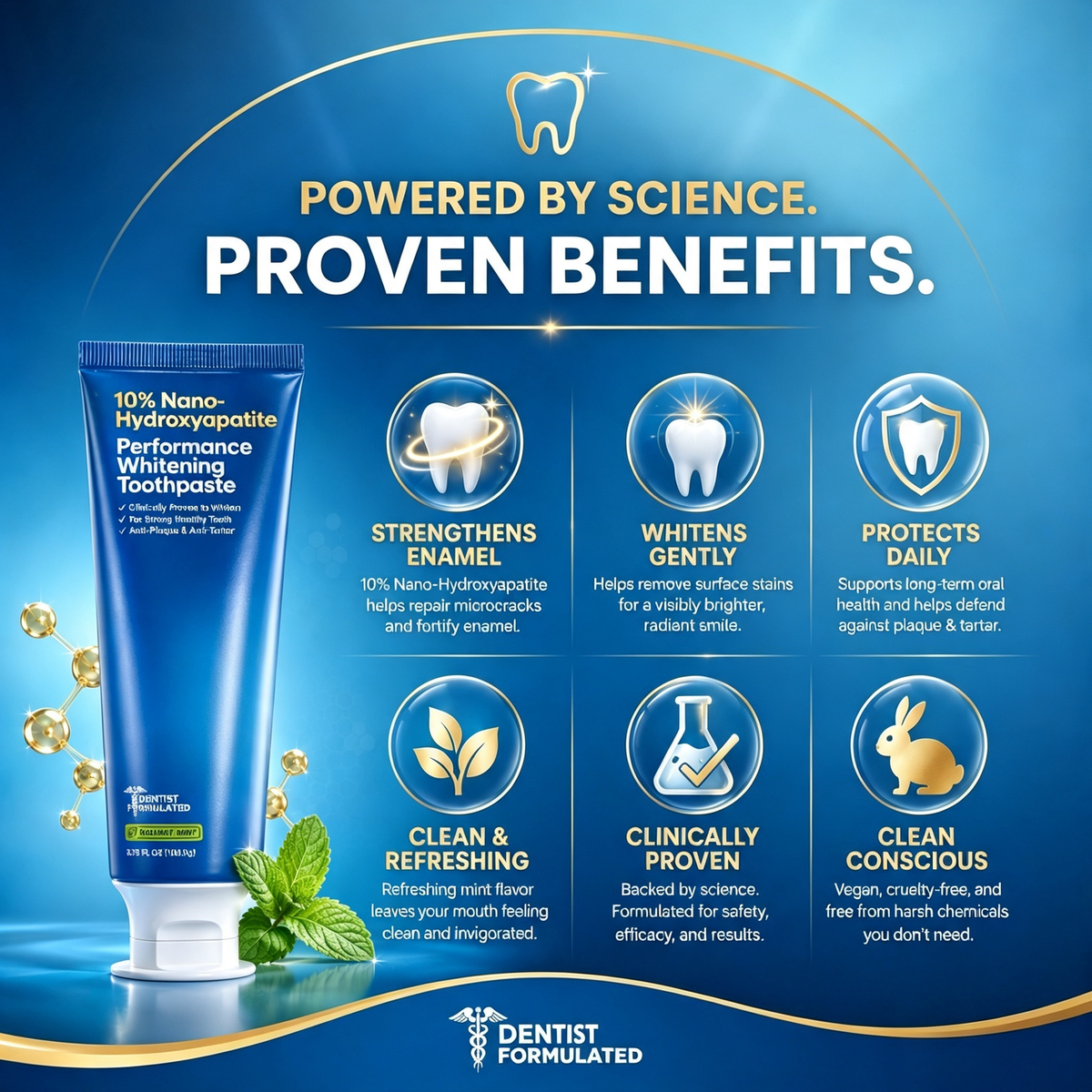 Nano Hydroxyapatite Whitening Toothpaste