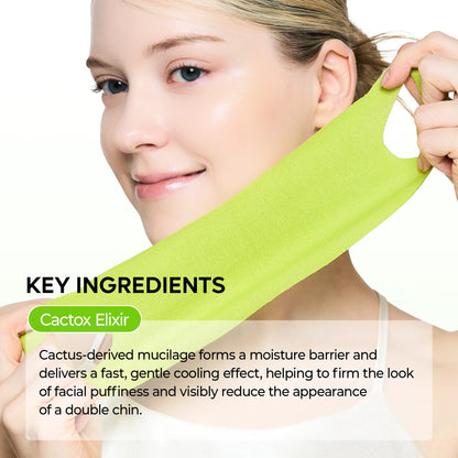 [Dr.Melaxin Official] CACTOX V-LIFTING MEWING BAND with Cactus Cooling Reduce Puffiness & Pore Tightening for Visible Pore Care Skin Repair