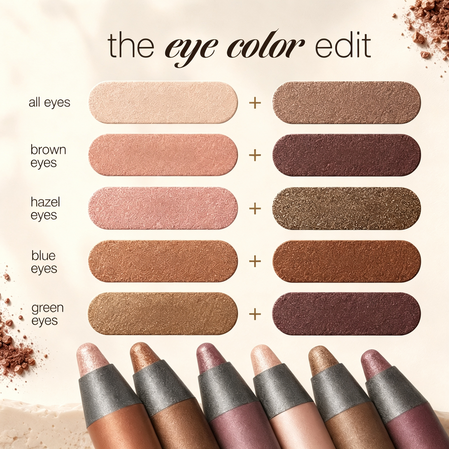 Dual End Waterproof Eyeshadow and Eyeliner Stick