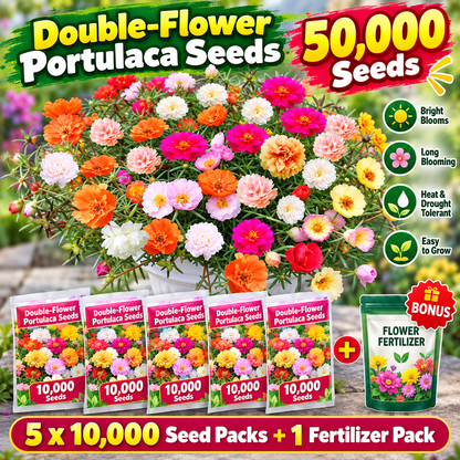 Double-Flower Portulaca Seeds 🌺☀️