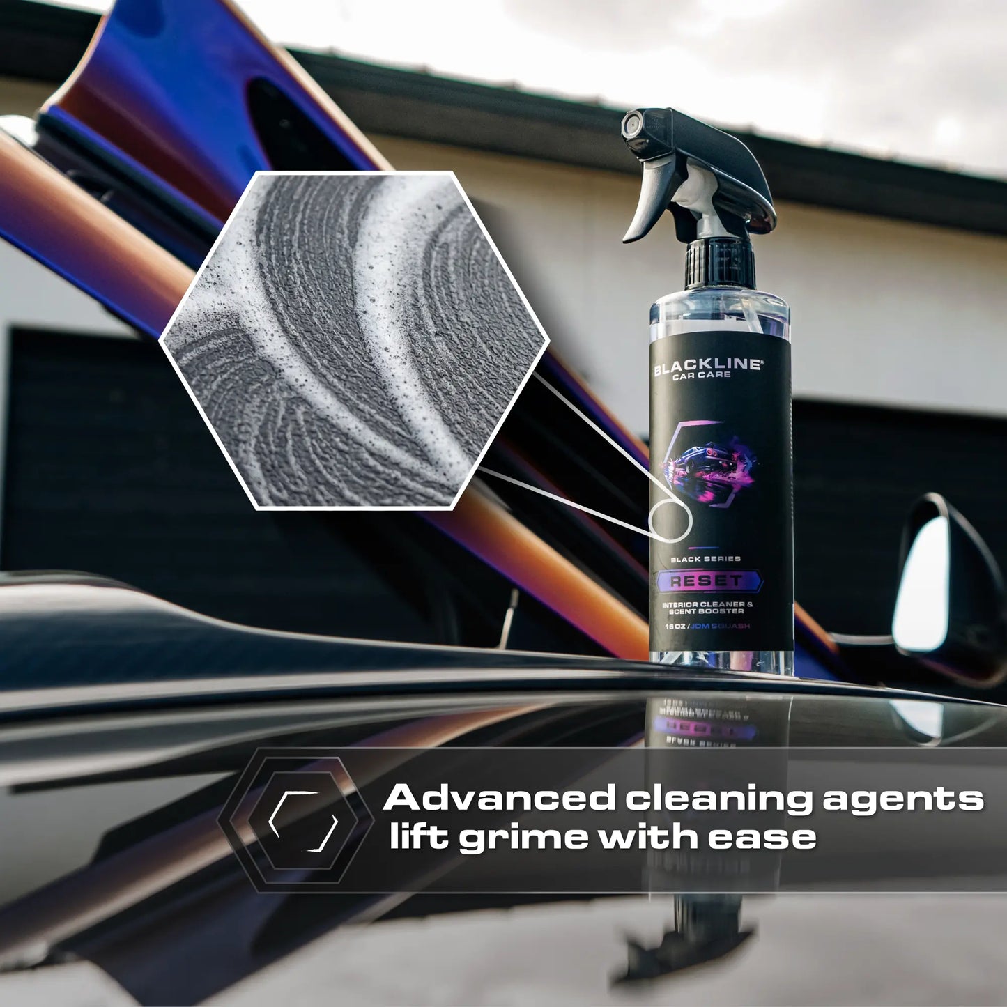 BLACKLINE RESET Interior Cleaner & Scent Booster - 16 oz