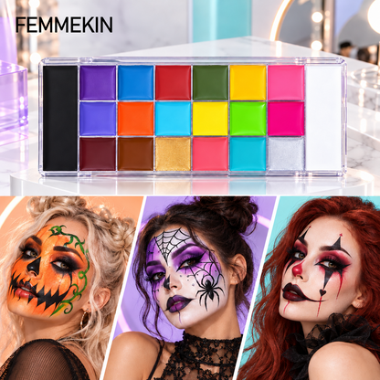 🎃Halloween Early Sale🎨 20-Color Face & Body Oil Paint Palette