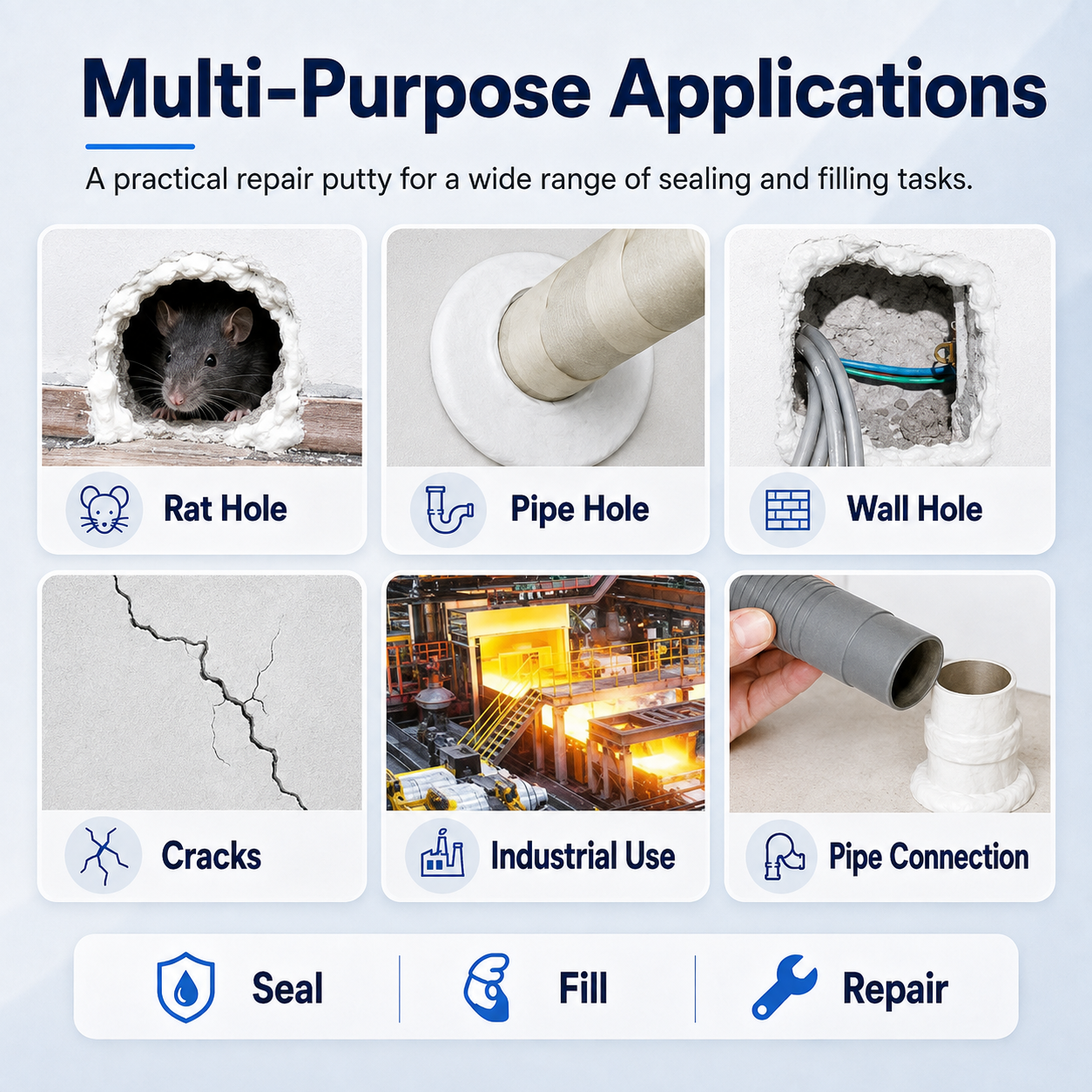 Multiple sealing clay applications
