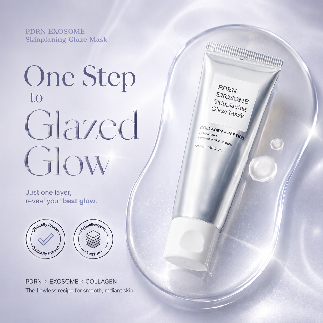 PDRN Exosome Collagen Repair Glaze Mask