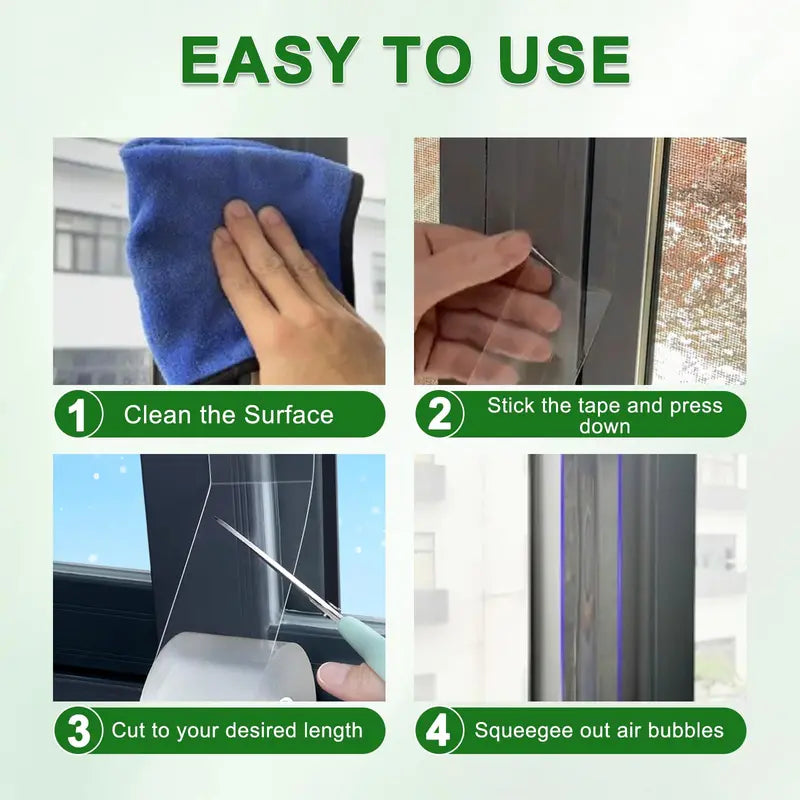 Clear Weather Sealing Tape for Windows & Doors