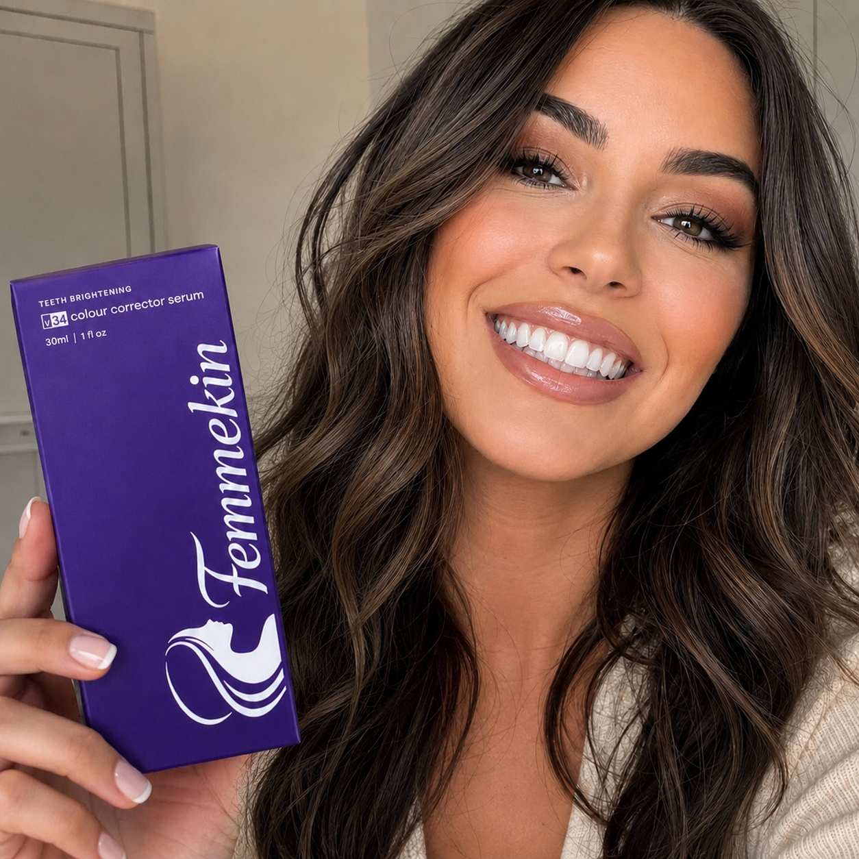 Purple Tooth Colour Corrector for Temporary Stain Concealing and Brightening