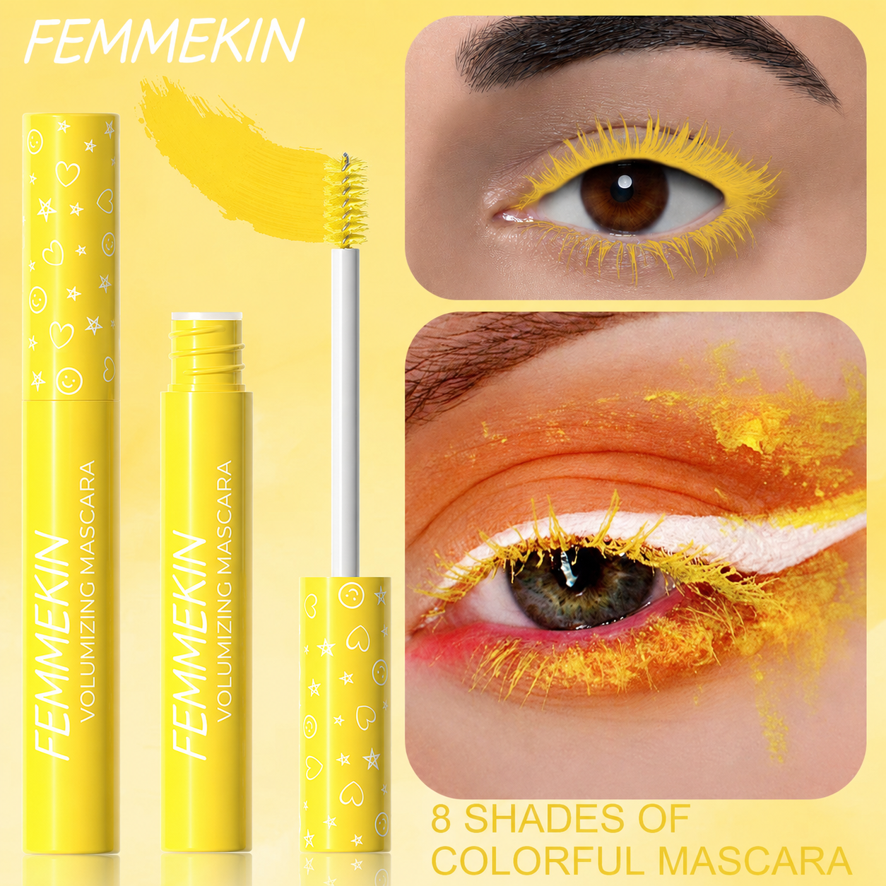 Femmekin Colorful Volumizing Mascara for Bold, Long Lashes