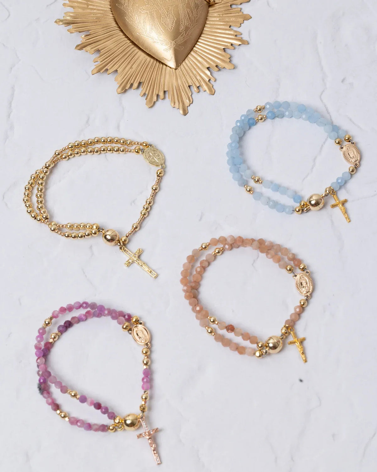 Handcrafted rosary bracelets -  A Warm Companion for Your Faith Journey📿