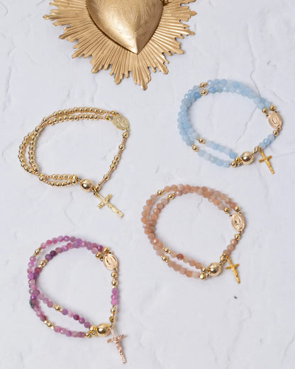 Handcrafted rosary bracelets -  A Warm Companion for Your Faith Journey📿