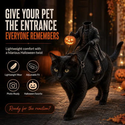 😺The Headless Horseman Rider™ Pet Costume🎃