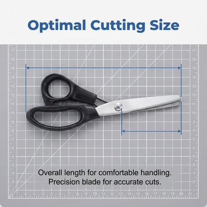 Stainless Steel Zig Zag Scissors for Fabric, Sewing and DIY Crafts