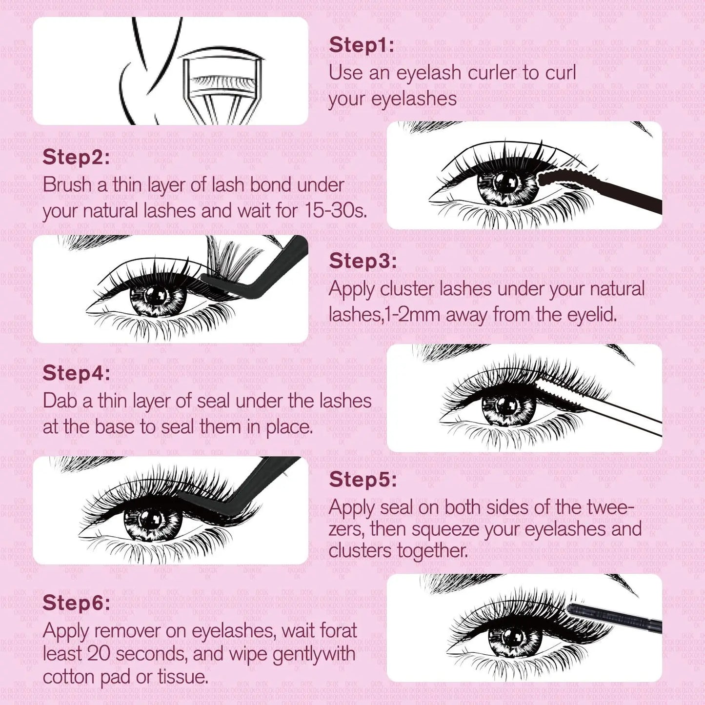OKAYLOVE Idol Black| Brown Idol Lash Clusters Kit | D Curl Wispy Lash Extension Kit | Lightweight Look Like Real Lashes DIY Eyelash at Home for Natural Makeup Girl Gifts #backtoschool #sohochic
