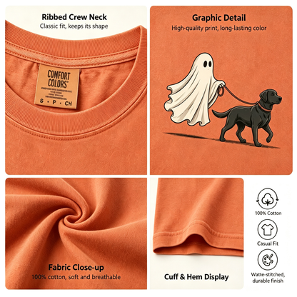 Pet Ghost Walking Dog Halloween Shirt
